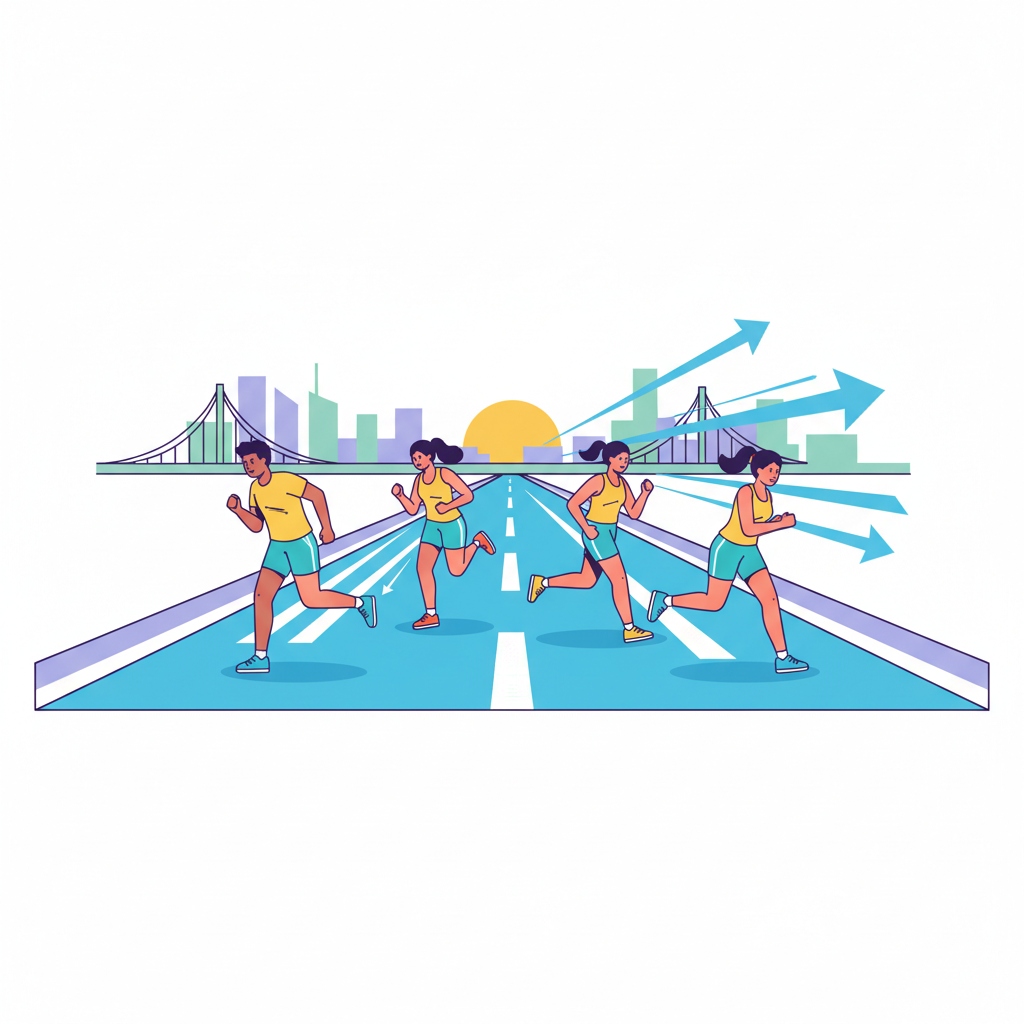 5월 중순 평지 코스에서 PB 경신하기: 인천국제하프와 여성마라톤 맞춤형 후반부 가속 전략