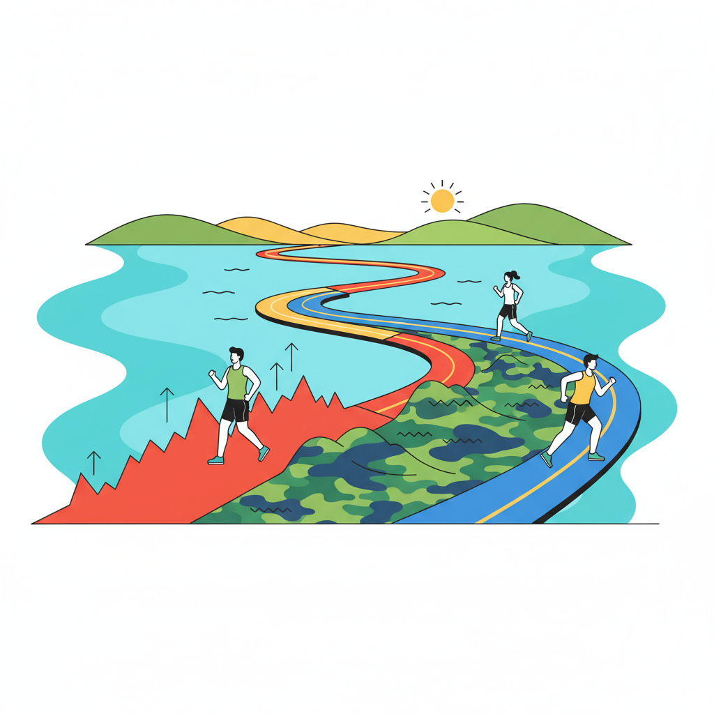 2026년 6월 경주 보문호반 마라톤 코스 분석 - 고저차와 25도 무더위 페이스 전략