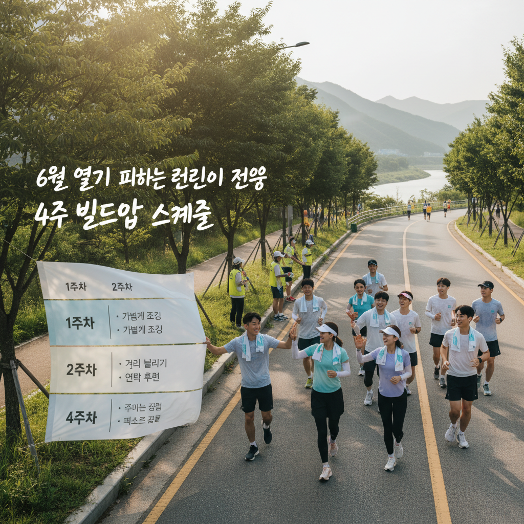 2026년 6월 첫 하프마라톤 도전 – 런린이를 위한 여름철 훈련 페이스와 완주 전략