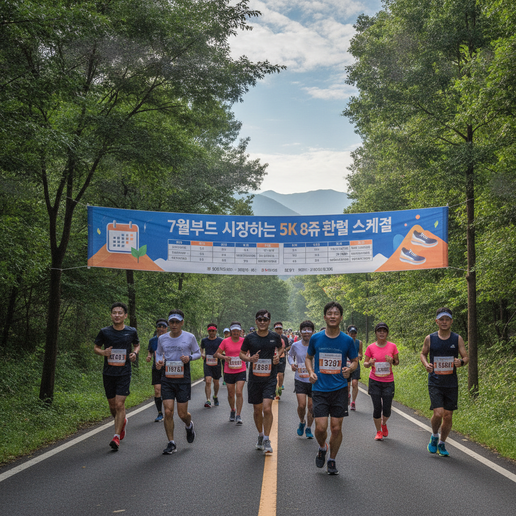 2026년 10월 첫 10K 마라톤 도전 - 7월부터 시작하는 5K 탈출 8주 훈련법