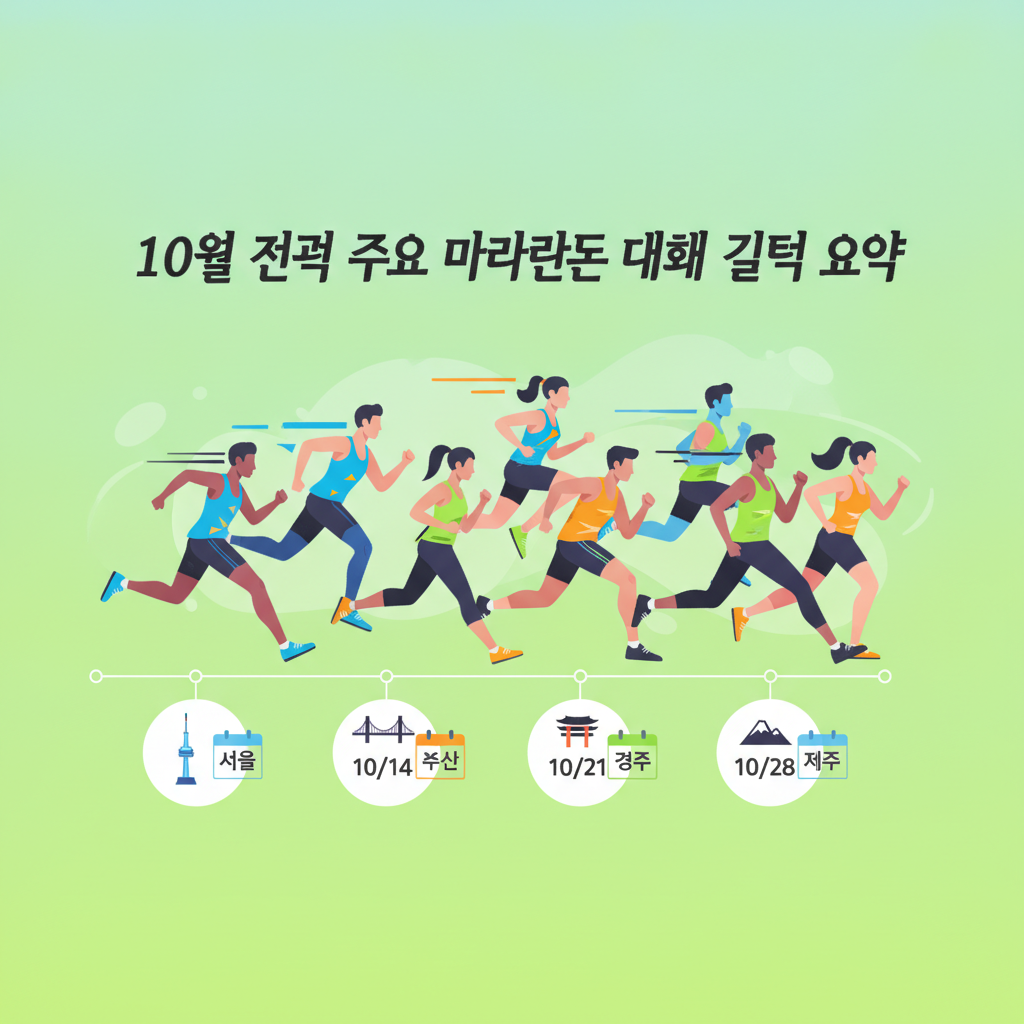 2026년 10월 마라톤 대회 일정 총정리 - JTBC·춘천 등 가을 메이저 레이스 가이드