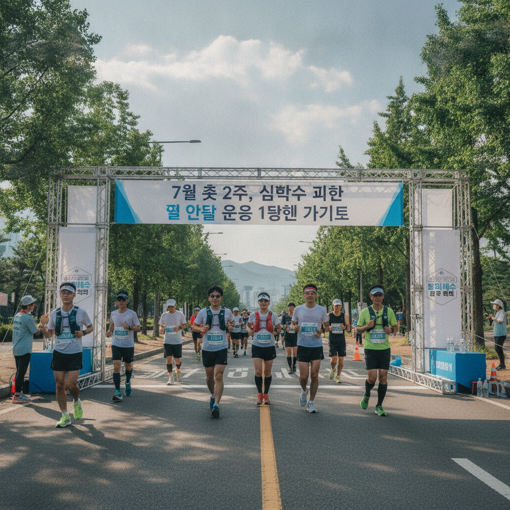 2026 가을 마라톤 대비 7월 열 순응 훈련 - 폭염 속 심박수 관리와 3단계 적응법